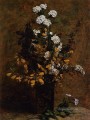 Escoba y otras flores primaverales en un florero pintor de flores Henri Fantin Latour
